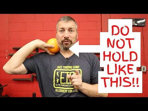 How To Hold the Shot the Right Way - Track and Field Shot Put Grip and Placement