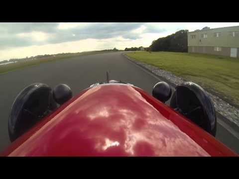 Morgan 3 wheeler on the Top Gear Track