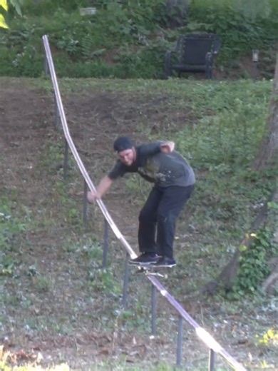 @kanaandern goes the distance and sets a new World Record for the Longest Grind on a Round Rail: 230 Ft & 1/2 an inch! Is this in the running for Trick of the Year? 👇 @dernbrothers 📹 Destin Dern & @bammargera Trick of the Year B2YB @ramtrucks