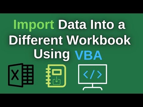 Import Data Into a Different Workbook Using VBA