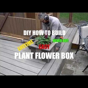 DIY how to build a flower planter box