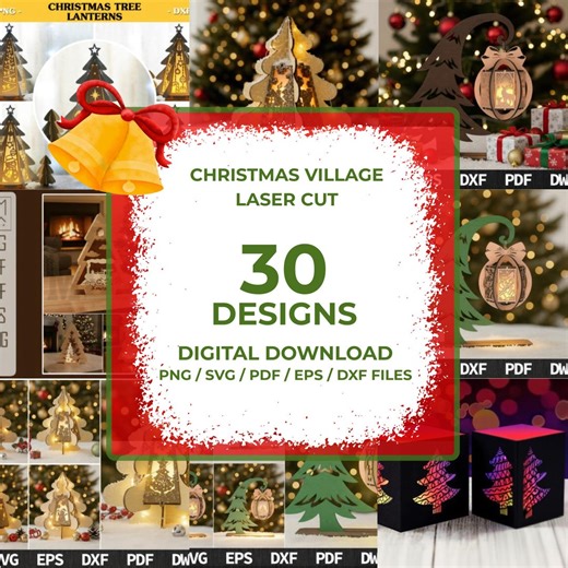 Lantern Christmas Tree Laser Cut Lamp SVG Light Holder (DIGITAL DOWNLOAD) - Etsy