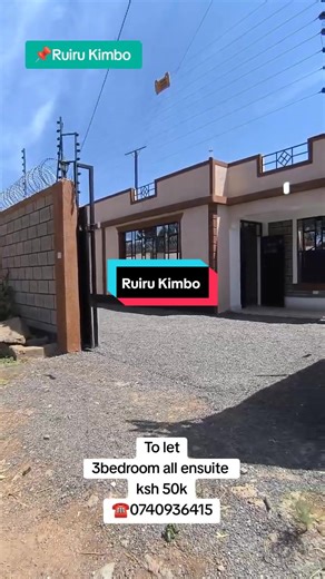 3-Bedroom Ensuite Apartment for Rent in Ruiru Kimbo