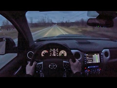 2020 Toyota Tundra TRD Pro CrewMax - POV Night Drive (Binaural Audio)
