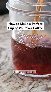 How to Make a Perfect Single Serving Pourover Coffee #coffee #dripcoffee #pourovercoffee