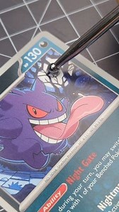 3D Gengar Pokémon Card. It's been a minute since I told everyone I would work on this card but I finally got it done!! Lol I haven't worked on a Gengar card in quite a while so it was nice to revisit him. This artwork is absolutely stunning. One of the best Gengar Card Arts in my opinion. Hope you all love it! #3dcards #pokèmon #pokemoncards #pokemon151 #pokemontcg #pokemoncommunity | 3Devious_Art
