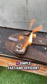 The PVC glue trick to loosen impossible nuts #USAConstruction #SmartSolution #ProTrick