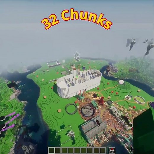 Render distance in #minecraft