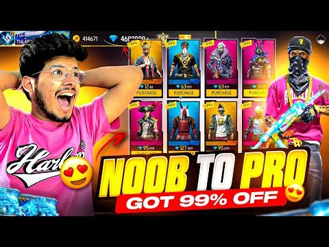 Free Fire Noob To Ultra Pro I Bought Everything In Level 2 Noob Id 12.000 Diamonds💎-Garena Free Fire