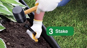 Vigoro 90 Degree Black Plastic Landscape Edging Corner Coupler 52208 - The Home Depot