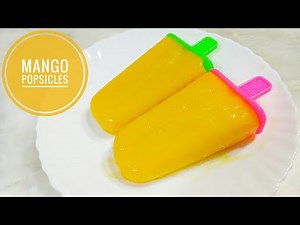 Homemade Mango Popsicles | Easy Popsicle Recipe | Fruit Ice Lollies | Summer Special Recipe