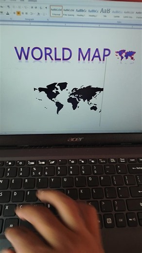 World Map 🗺️ symbol in ms word || WORLD MAP🗺️ || Ksk Tuition & Computer center || 📍Holambi kalan ||