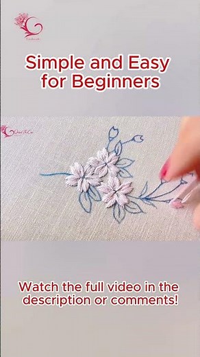 Simple and Easy Flower Embroidery Tutorial for Beginners – Using Only Basic Hand Stitches!