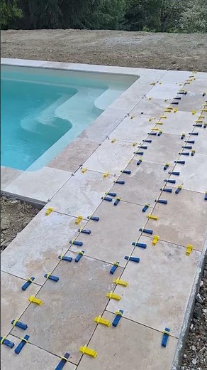 double-bonded travertine slab installation, stone services and construction