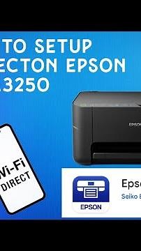 How to setup Wifi direct on epson L3250 / L3150 | Guide