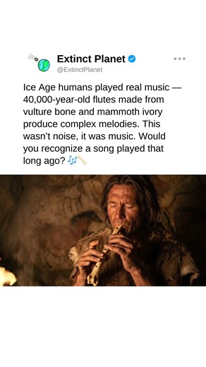 Music existed forty thousand years ago 🎶🦴 #prehistoriclife #prehistory