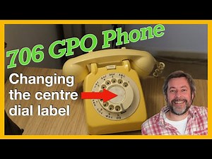 Change Centre Dial Label On An Old 706 Phone