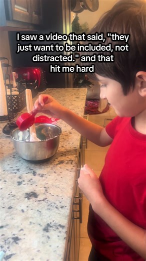 I heard something that really shifted my perspective: kids don’t just want to be distracted… they want to be included. 💛 So often their “attention-seeking” is really connection-seeking. Sometimes the best thing we can do is invite them into our world: mix with you, fold with you, cook with you, clean with you, sit beside you. Not as a performance—just presence. Inclusion builds belonging. And belonging builds cooperation. ✨ 🌿 For more gentle parenting Raising Connected Kids & sibling connectio