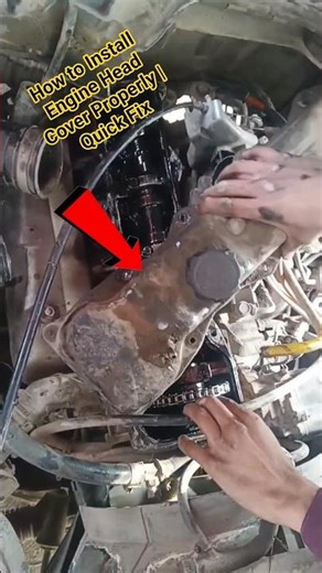How to Install Engine Head Cover Properly | Quick Fix. #shorts #youtube #engine