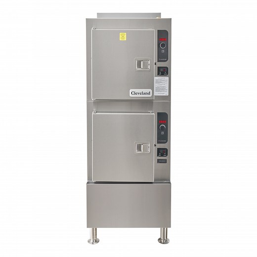 Cleveland 24-CGA-10.2 SteamCraft Gemini Natural Gas 10 Pan Floor Steamer - 144,000 BTU