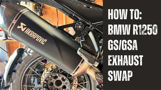BMW R1200 1250 GS GSA Exhaust Removal and Installation Guide