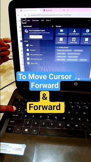 Move Cursor Forward & Backward shortcut #shorts #shortcutkeys