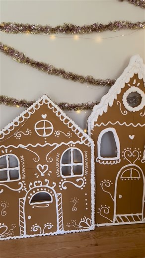 Mads ⋒ on Instagram: "GIANT GINGERBREAD HOUSE✨ back due to popular demand Write DIY & I’ll send ya the supply list 😬 #christmas #christmasdecor #christmasdiy #gingerbread #gingerbreadman #holidaymagic #christmascountdown"