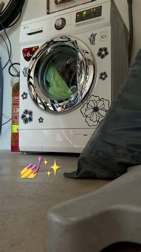 LG washing machine after spin 🌀✨
