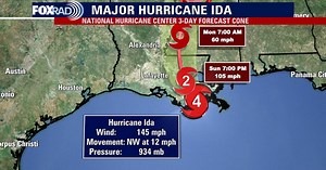 Hurricane Ida makes landfall as strong Category 4 storm, but expected to weaken overnight
