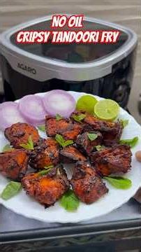 “Air fryer me banaya crispy chicken fry 😍🔥No deep fry ❌Less oil ✅Full taste 💯Aap bhi try karo!”