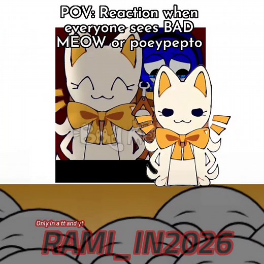 Reactions from people who watched BAD MEOW and POEYPEPTO #foryou #badmeow #poeypepto #memeanimation #sprunki