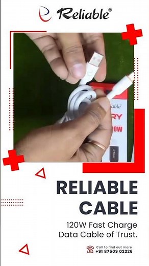 ⚡0% to 100% in Just Minutes?! Reliable 120W Cable Breaks All Limits! #datacable #reliableaccessories