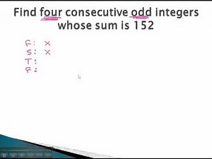 Word Problems - Consecutive Even/Odd