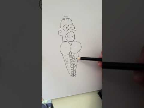How to draw buff Homer