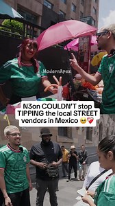 N3on tipping local street vendors in Mexico: heartfelt moments