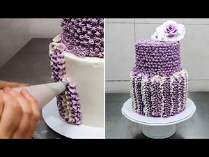 EASY Buttercream Cake Technique by Cakes StepbyStep.
