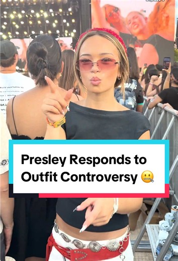Presley Faith responds to Lollapalooza outfit controversy