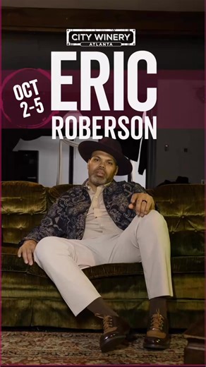 7.5K views · 201 reactions | ATL! Join me and the band live at @citywineryatl October 2-5!! Can't wait to bring yall my Beautifully All Over The place tour!! Get your tickets at www.EricRobersonMusic.com #ericroberson #BAOTP #livemusic #atlanta | Eric Roberson | Facebook