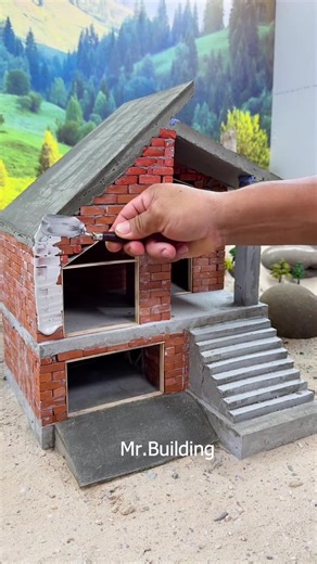 Hi! I Build Modern Mini Villa House #dreamhouse #diy #home #miniature# | miniature house