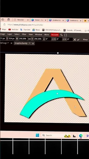 Letter Logo Design in Canva & Photopea Fast and Easy Method