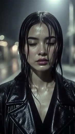 Sad Woman Walking Alone in the Rain 🌧️ ASMR Relaxing