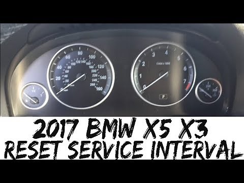 How To Reset Service Interval 2017 BMW X3 X5 Oil Change 17 Tire Rotation Change 2018