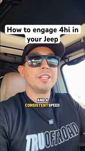 How to Engage 4hi In Jeep Wrangler or Gladiator