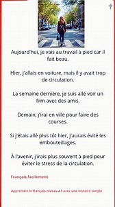 Tenses with a Simple Story #french #lesson #vocabulary