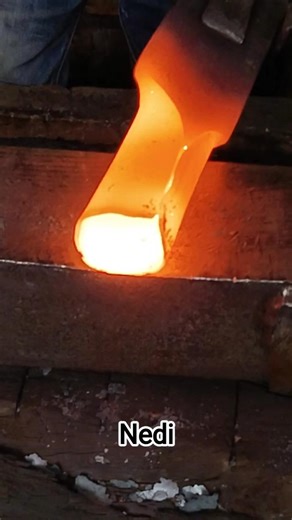 the process of making tools for harvesting oil palm fruit ##tutorial #blacksmith #kerajinnantangan