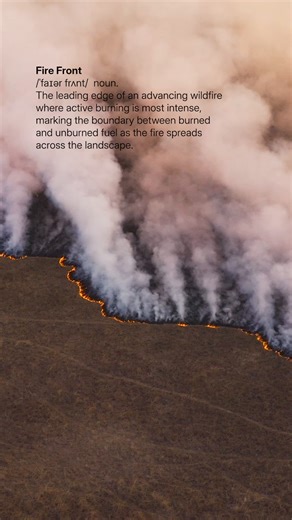 When flames push forward across the landscape… 🔥 watch the terrain transform before your eyes. | The Weather Channel