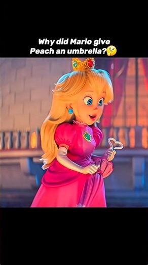 Why did Mario give Peach an umbrella?🤔