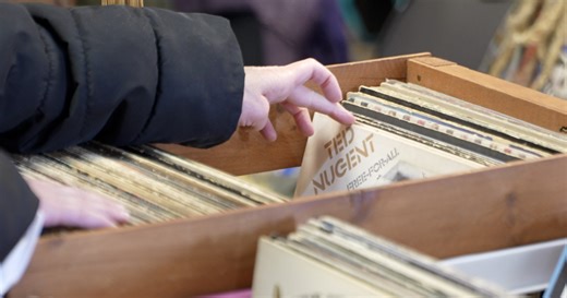 Music lovers browse vintage vinyl at Lansing Record and CD Show Saturday