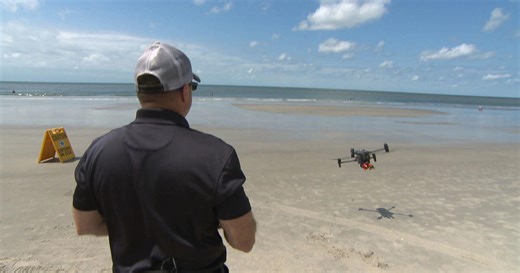 Drones used to rescue distressed swimmers