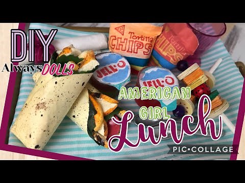 DIY -American Girl -Food Series LUNCH